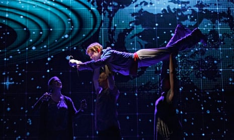 Alex Sharp in production of Curious Incident of the Dog in the Night-time