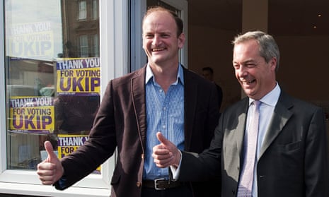 Ukip leader, Nigel Farage (right), with Douglas Carswell after he won the Clacton byelection
