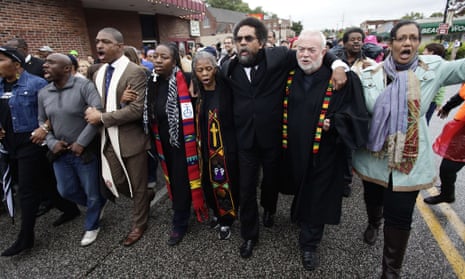 Ferguson protests clergy