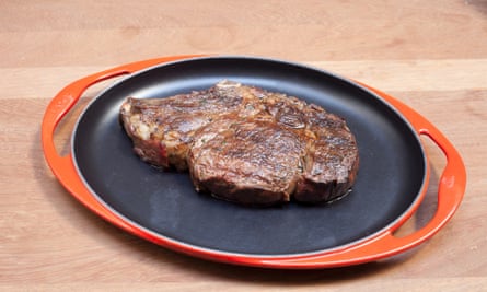 Chunk of rib-eye steak at Beast.