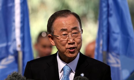 Ban Ki-moon pede que israelenses e palestinos cessem-fogo