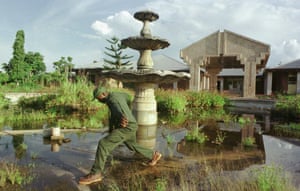 A rebel Movement for the Liberation of Congo soldier in Gbadolite in 2000.
