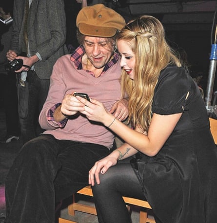 Bob Geldof with his daughter Peaches in 2009