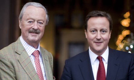 The Duke of Marlborough and David Cameron in 2009.