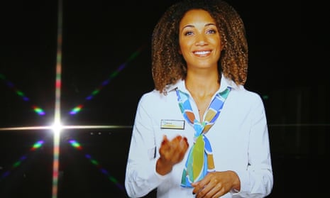 ‘Shanice’, a hologram or virtual assisant, as operated at Brent Civic Centre in north London.