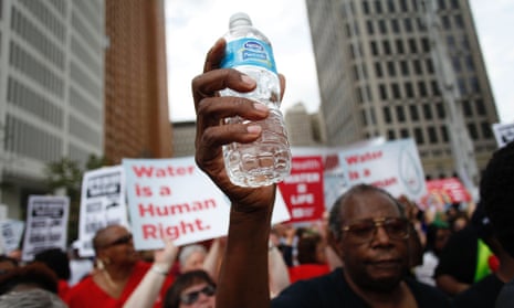 Detroit water protest