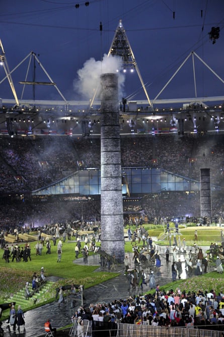 The London 2012 Olympic Games opening ceremony.