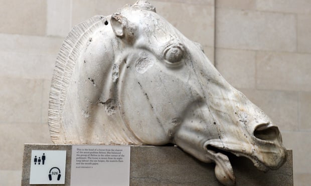 One of the Elgin marbles sculptures at the British Museum.
