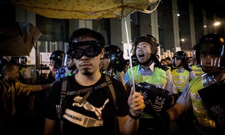 Hong Kong protests police