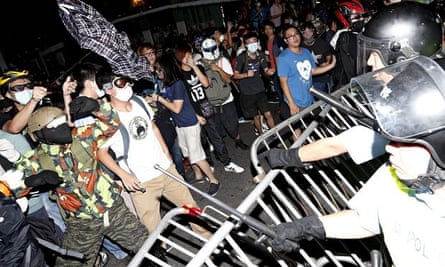Hong Kong protest clash 2