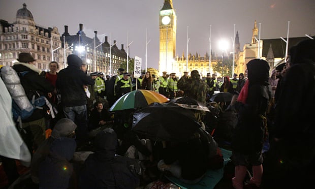 Occupy protesters in Parliament Square