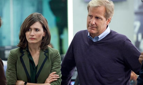 Passionate journalists … Jeff Daniels as Will and Emily Mortimer as MacKenzie in The Newsroom. Photo