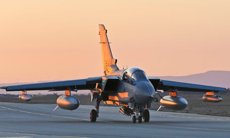 An RAF Tornado GR4 returning to RAF Akrotiri in Cyprus