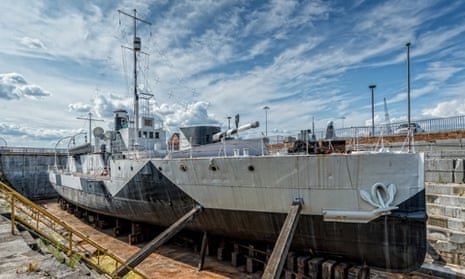 HMS M.33, the only surviving ship from the Gallipoli campaign in the first world war, which is to be opened to the public for the first time.