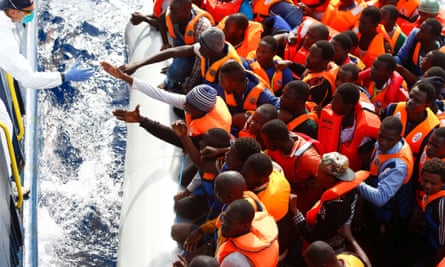 A rescue mission off the coast of Libya, October 2014