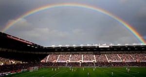 There might have been a rainbow over the Britannia Stadium but there was a dark cloud over Swansea boss Garry Monk who reckoned Victor Moses was guilty of a dive that he “should be ashamed of” after the Stoke City winger was awarded a highly contentious first-half penalty and Jonathan Walters headed the winner