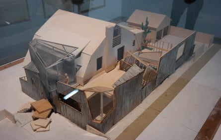 Ad hocism … A study model for Frank Gehry's own house in Santa Monica, 1978, is one of the highlights of the Pompidou show.