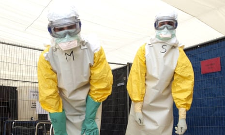 ebola doctors looking