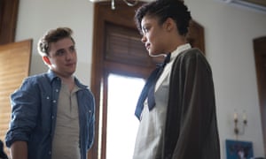 Kyle Gallner and Tessa Thompson in Dear White People.