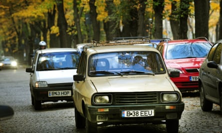 The Dacia 1300 cruises through Bucharest in 2009. Decades after its launch, Dacia remains the most famous car brand in Romania.