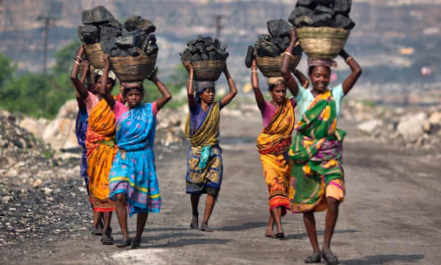 Local women carry coal taken in the eastern Indian state of Jharkhand.