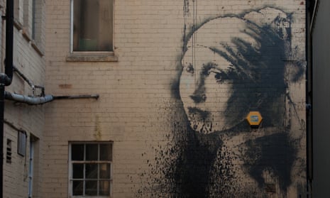 New Banksy artwork 'Girl with the Pierced Eardrum' in Bristol