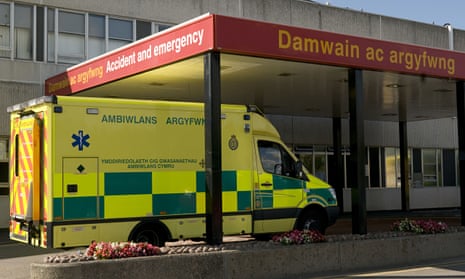 Ambulance at Welsh hospital