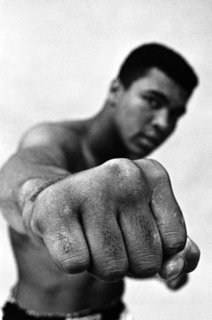 A much celebrated portrait showing Ali’s fist.