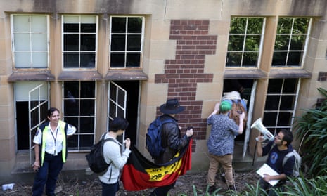 Sydney University students ignore security and enter the John Woolley building calling for the sacking of Professor Barry Spurr for racist, sexist, derogatory comments in an email exchange in a protest on 17 October.