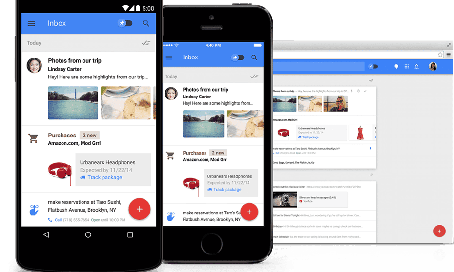 Google Launches Inbox App In Latest Attempt To Solve Email Headaches Gmail The Guardian