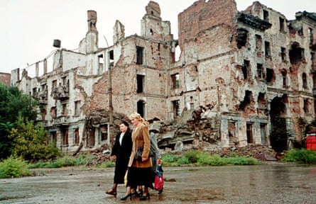 The Chechen capital Grozny under Russian occupation in 2001.