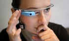 A woman experiments with Google Glass at the Jitter Hackathon
