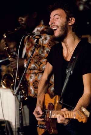 Bruce Springsteen and Clarence Clemmons Performing in Cambridge, Massachusetts  1973