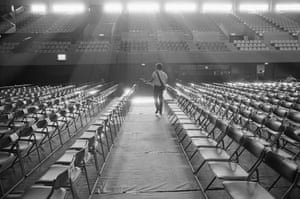 Inside an empty arena in Kyoto on the Born In The USA tour 1985