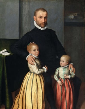 Moroni's Portrait of a Gentleman and His Two Daughters, c1572-75.