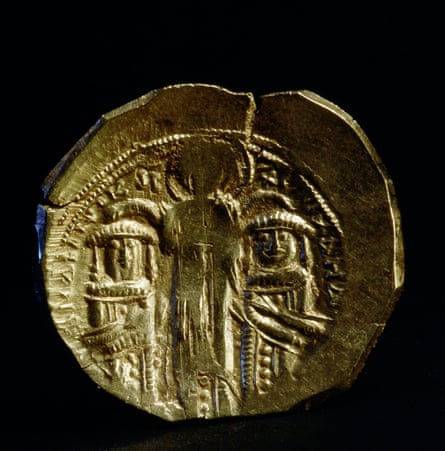 A 13th-century gold coin