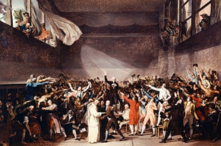 The Tennis Court Oath in Versailles by Jacques-Louis David