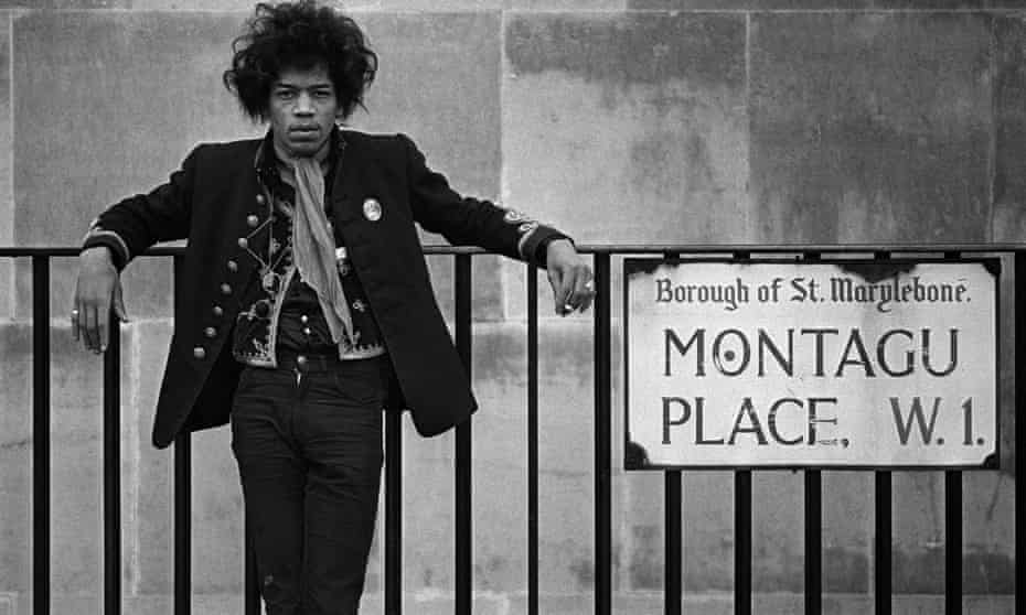 Jimi Hendrix in London, 1967.