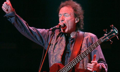 Jack Bruce performing as part of a Cream reunion concert at Madison Square Garden, New York, 2005.