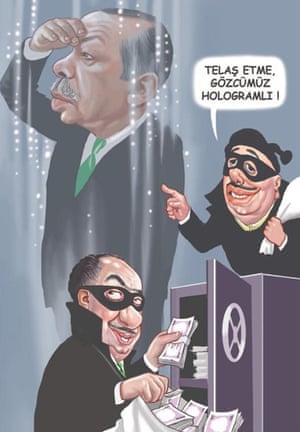 The cartoon of Erdogan that Musa Kart was on trial for