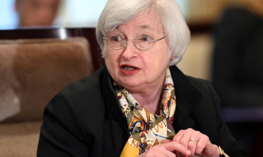 Janet Yellen , Federal Reserve chairman, speaks at a recent meeting of the Board of Governors of the Federal Reserve System.