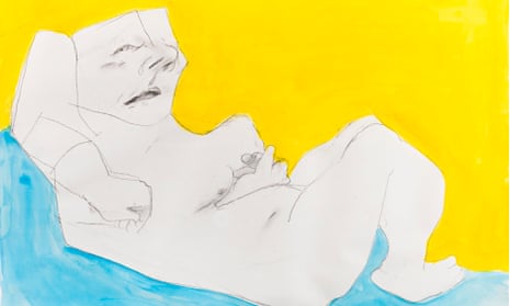 Maria Lassnig Woman in the Bed