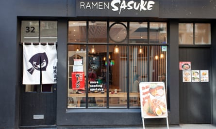 'White walls, wooden tables and bored-looking waitresses': Ramen Sasuke.