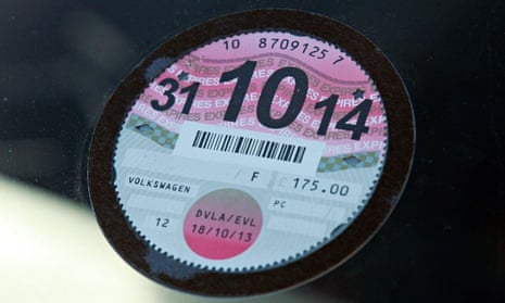 A car tax disc