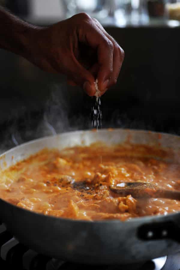 spicing curry