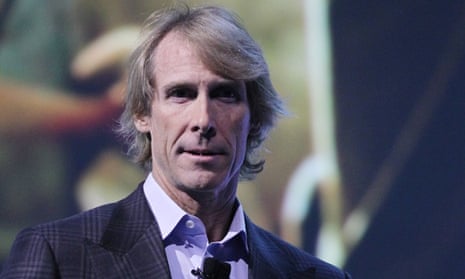 Michael Bay at a Samsung news conference earlier this year.