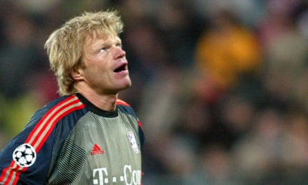 Oliver Kahn looks to the heavens after conceding.