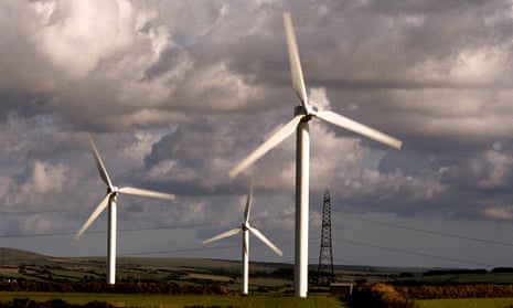 A wind farm in Cornwall