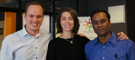 Siim Maivel, Ruth Chamberlain and Vishal Sahu worked together remotely for a year before meeting in person last autumn.