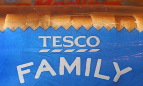 Tesco's own brand loaf of bread